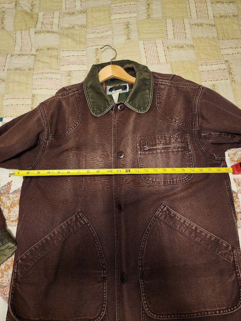 Vintage L.L.Bean 90's brown chore coat medium - Picture 8 of 13